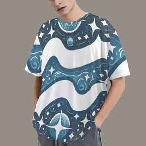 Aquarius Round Neck Loose T-Shirt