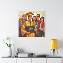Load image into Gallery viewer, Graduation Canvas Wall Art, Family Celebration Decor, Gift for Graduates, Home Decoration, Personalized Memory
