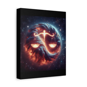 Cosmic Balance Wall Art, Celestial Scales Canvas, Astrology Decor, Universe Inspired Home Decor, Gift for Libra Enthusiasts