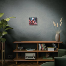 Load image into Gallery viewer, Retro Horror Art Canvas Print, Mummy Wall Art, Spooky Home Decor, Halloween Gift, Dark Aesthetic
