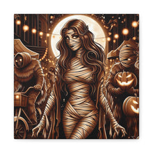 Load image into Gallery viewer, Canvas Wall Art: Halloween Virgo Astrology Mummy
