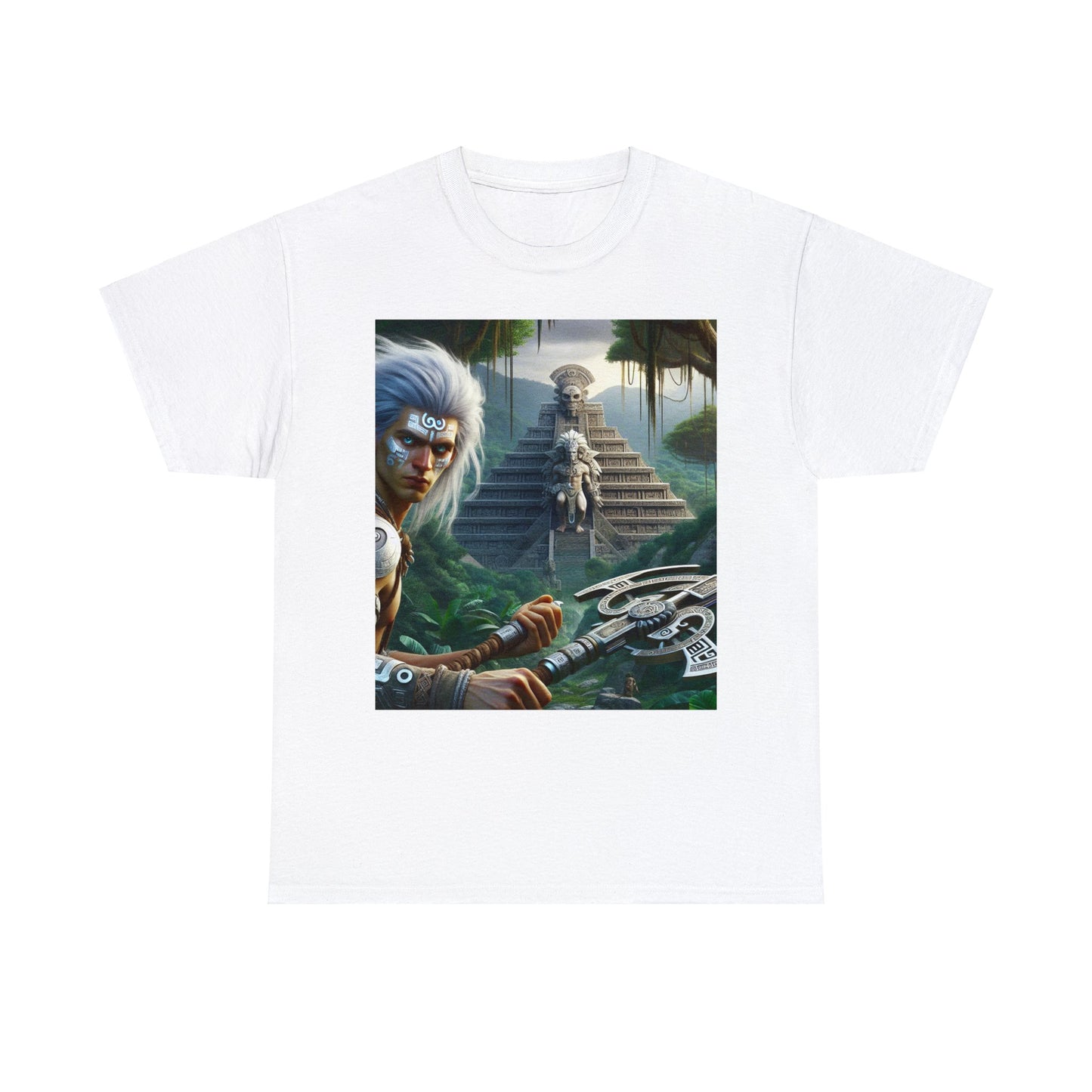 Cancer Aztec (3) Unisex Heavy Cotton Tee