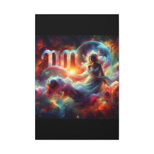 Load image into Gallery viewer, Cosmic Virgo Wall Art, Zodiac Decor, Astrology Canvas Print, Horoscope Gift, Spiritual Home Decor, Celestial Artwork
