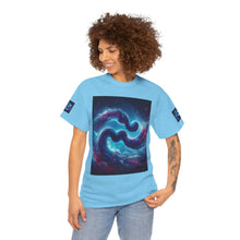 Load image into Gallery viewer, Aquarius Galaxy Themed Unisex Heavy Cotton Tee, Cosmic T-Shirt, Sci-Fi Apparel, Unique Space Graphic Tee, Gifts for Star Wars Lovers, Trendy [...]
