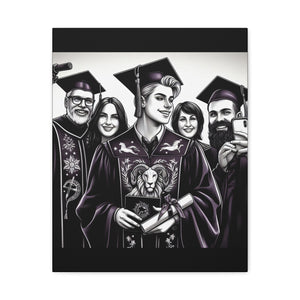 Graduation Canvas Wall Art, Matte Canvas Print for Celebrations, Unique Gift for Graduates, Custom Decor, Memorable Keepsake
