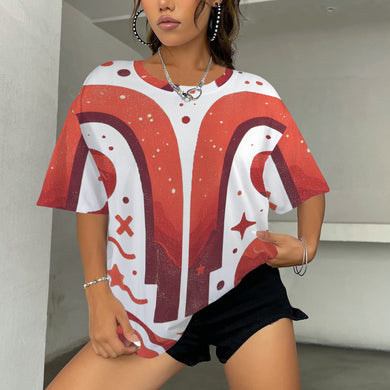 Aries Round Neck Loose T-Shirt