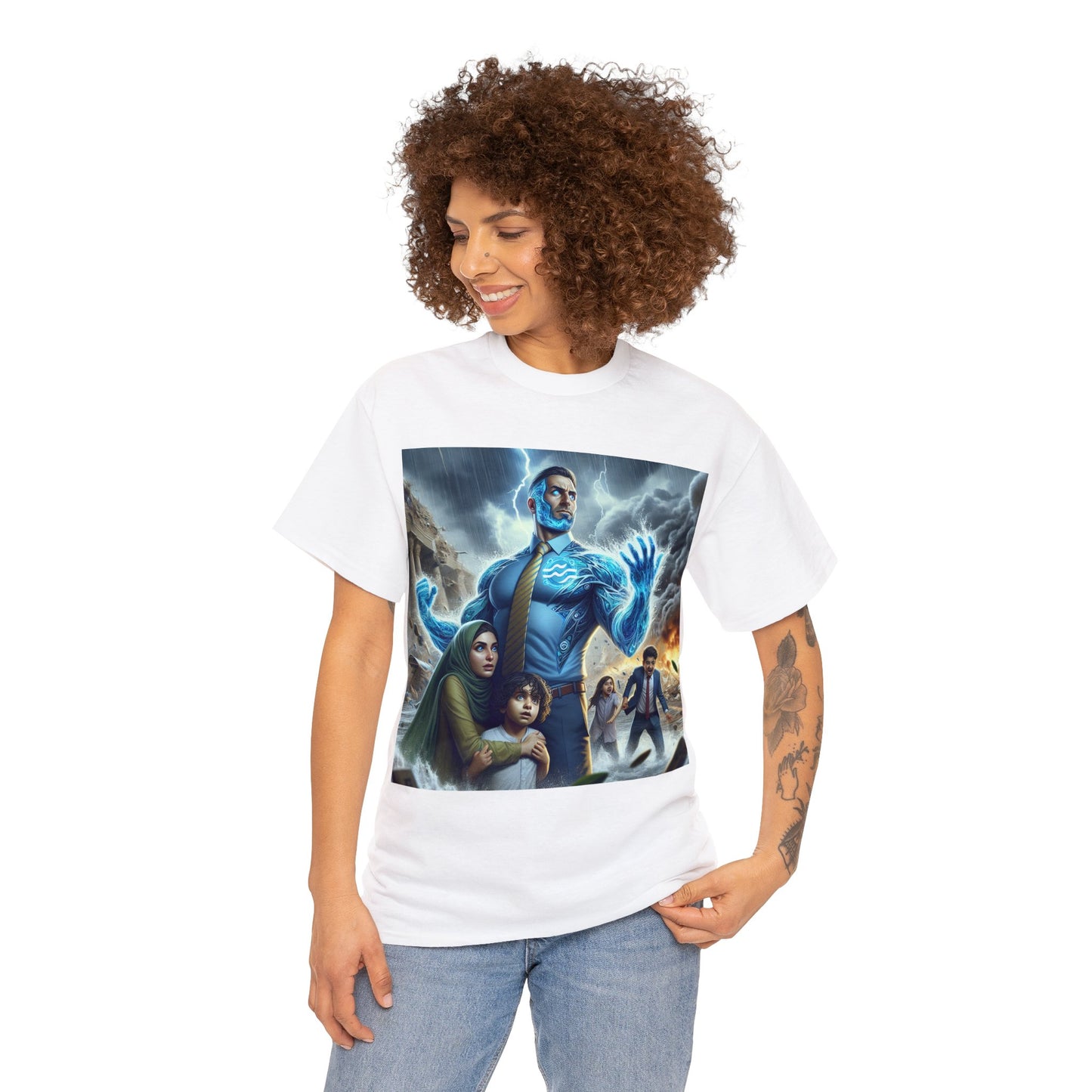 Aquarius Father's Day (3) Unisex Heavy Cotton Tee