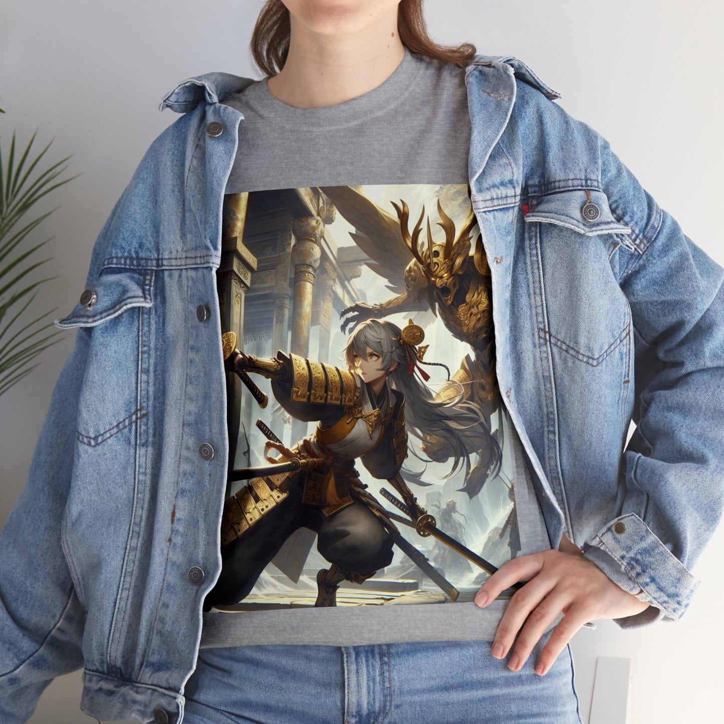 Samurai Capricorn (F4) Unisex Heavy Cotton Tee