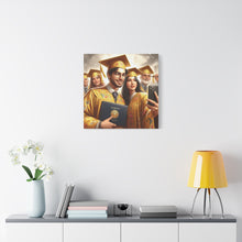 Load image into Gallery viewer, Graduation Celebration Canvas Wall Art, Perfect Gift for Graduates, Home Decor, Graduation Party Decor, Unique Graduation Memory

