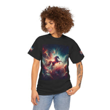 Load image into Gallery viewer, Sagittarius Galactic Unicorn Tee - Unisex Cotton T-Shirt for Cosmic Lovers, Fantasy Fans, Trendy Apparel, Astral War Merch, Gift for All Occasions
