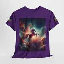 Load image into Gallery viewer, Sagittarius Galactic Unicorn Tee - Unisex Cotton T-Shirt for Cosmic Lovers, Fantasy Fans, Trendy Apparel, Astral War Merch, Gift for All Occasions
