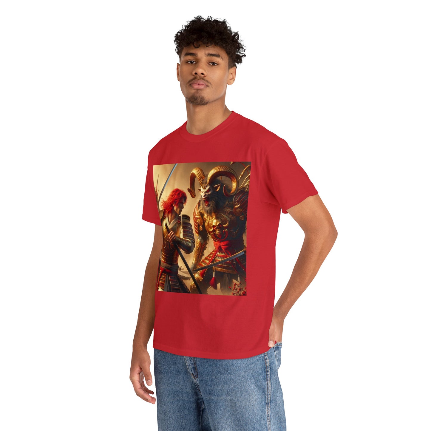 Samurai Aries (2) Unisex Heavy Cotton Tee