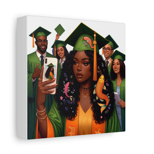 Graduation Celebration Canvas Print, Modern Art for Graduates, Unique Gift for Student, Home Decor, Thoughtful Graduation Gift