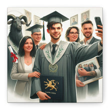 Load image into Gallery viewer, Graduation Canvas Print, Gift for Grads, Wall Art for Celebrations, Proud Graduate Decor, Customizable Artwork
