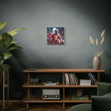 Load image into Gallery viewer, Retro Horror Art Canvas Print, Mummy Wall Art, Spooky Home Decor, Halloween Gift, Dark Aesthetic
