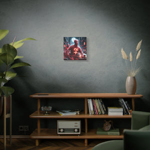 Retro Horror Art Canvas Print, Mummy Wall Art, Spooky Home Decor, Halloween Gift, Dark Aesthetic