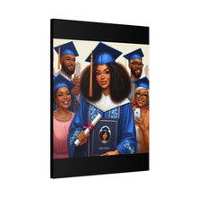 Load image into Gallery viewer, Graduation Canvas Print, Gift for Her, Home Decor, Celebration Artwork, Inspirational Graduation Gift
