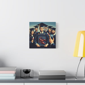 Graduation Canvas Wall Art, Perfect Gift for Graduates, Customizable Graduation Gift, College Decor, Graduation Celebration Decor