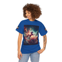 Load image into Gallery viewer, Sagittarius Galactic Unicorn Tee - Unisex Cotton T-Shirt for Cosmic Lovers, Fantasy Fans, Trendy Apparel, Astral War Merch, Gift for All Occasions
