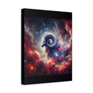 Celestial Aries Canvas Art | Zodiac Decor, Astrological Gift, Wall Art, Bedroom Decor, Motivational Decor