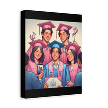 Load image into Gallery viewer, Canvas Print, Graduation Celebration Wall Art, Perfect Gift for Grads, Academic Achievements, Home Decor, Personalized, Unique Keepsake
