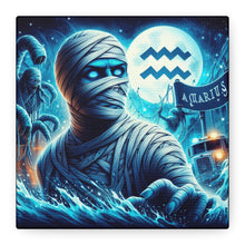 Load image into Gallery viewer, Mummy-Themed Canvas Art, Perfect for Halloween and Spooky Decor, Unique Home Wall Art, Great Gift for Horror Lovers, Halloween Decor

