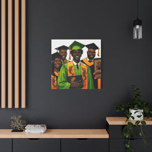 Load image into Gallery viewer, Graduation Canvas Print, Celebratory Artwork for Graduates, Stylish Home Decor, Gift for Graduates, Unique Wall Art
