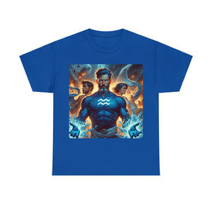 Aquarius Father's Day (7) Unisex Heavy Cotton Tee