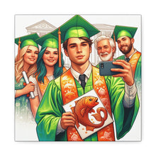 Load image into Gallery viewer, Graduation Canvas Print, Customizable Wall Art, Gift for Graduates, Celebration Decor, High School Graduation
