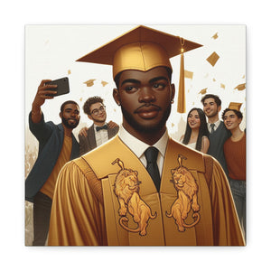 Graduation Canvas Art, Graduate Gift, Class of 2023 Decor, Achievement Wall Art, Inspirational Home Decor, College Graduation