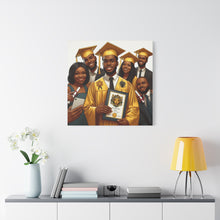 Load image into Gallery viewer, Graduation Celebration Canvas Art, Custom Wall Decor for Graduates, Gift for Newly Graduated, Inspirational Graduate Wall Art, [...]
