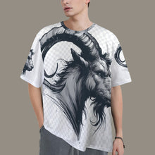 Load image into Gallery viewer, Capricorn Round Neck Loose T-Shirt (Rough Sketch) 3
