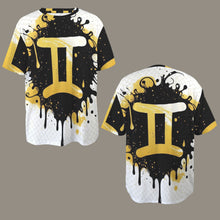 Load image into Gallery viewer, Gemini Round Neck Loose T-Shirt (Inky Splatter) 4
