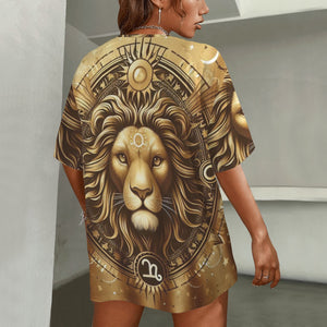 Leo Round Neck Loose T-Shirt