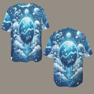 Aquarius Round Neck Loose T-Shirt