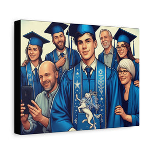 Graduation Canvas Wall Art, Personalized Graduation Gift, Family Celebration Decor, High School Graduation, College Graduation
