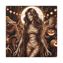 Load image into Gallery viewer, Canvas Wall Art: Halloween Virgo Astrology Mummy
