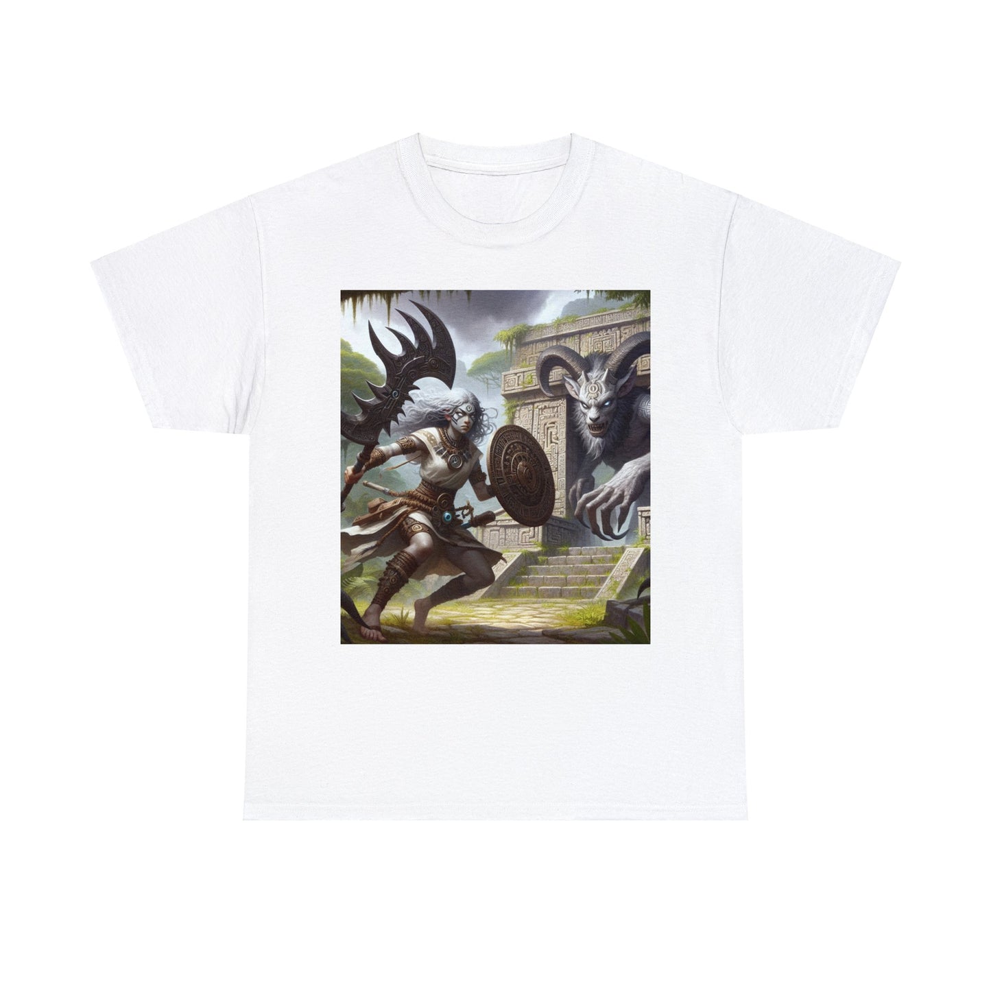 Capricorn Aztec (F2) Unisex Heavy Cotton Tee