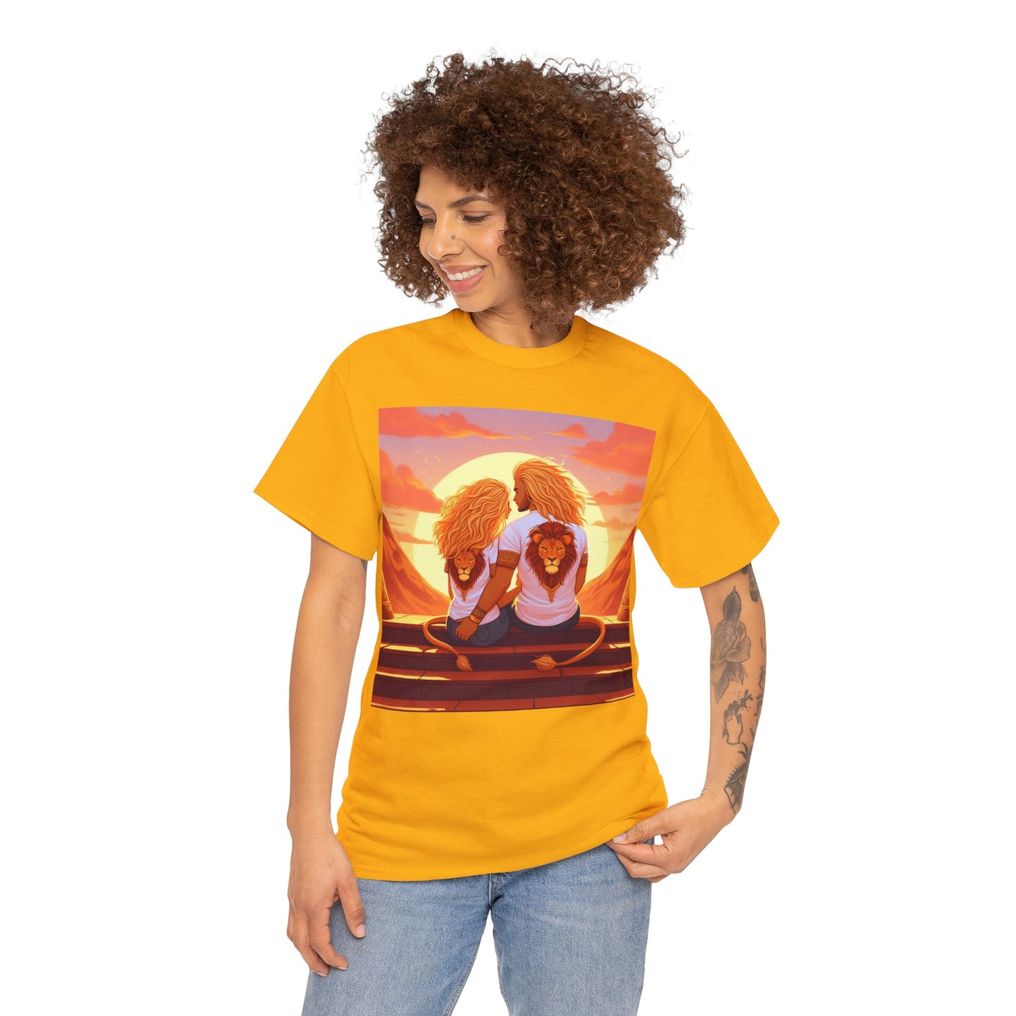 Leo Valentine's Day (7) Unisex Heavy Cotton Tee