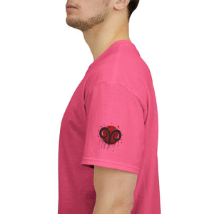 Aries Heart Tee, Unisex Heavy Cotton T-Shirt, Astrology Gift, Birthday Present, Graphic Tee, Casual Wear, Unique Design