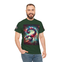 Load image into Gallery viewer, Cosmic Scorpion Tee | Unisex Heavy Cotton Tee | Astrowar Graphic Tees | Space Lover Apparel | Unique Astrology Shirt | Gift for Star [...]
