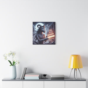 Canvas Print - Halloween Capricorn Astrology Mummy