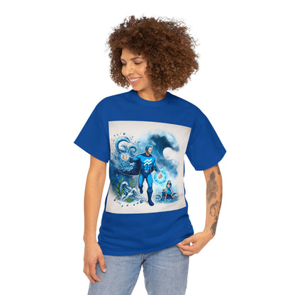 Aquarius Father's Day (1) Unisex Heavy Cotton Tee