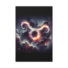 Load image into Gallery viewer, Cosmic Taurus Canvas Art, Zodiac Decor, Astrology Wall Hanging, Gift for Taurus, Home Decor, Space Art
