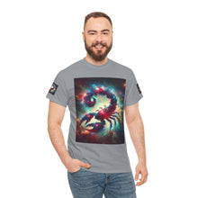Load image into Gallery viewer, Cosmic Scorpion Tee | Unisex Heavy Cotton Tee | Astrowar Graphic Tees | Space Lover Apparel | Unique Astrology Shirt | Gift for Star [...]
