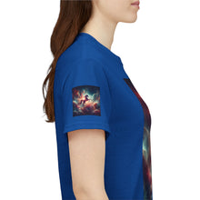 Load image into Gallery viewer, Sagittarius Galactic Unicorn Tee - Unisex Cotton T-Shirt for Cosmic Lovers, Fantasy Fans, Trendy Apparel, Astral War Merch, Gift for All Occasions
