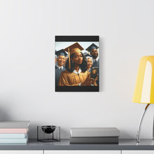 Load image into Gallery viewer, Graduation Canvas Art, Graduation Gift for Her, High School Graduation Decor, College Grad Wall Art, Inspirational Graduation Gift
