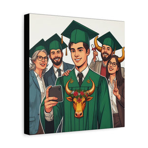 Graduation Canvas Art, Custom Grad Gift, Wall Decor, Graduation Celebration, Personalized Graduation Print