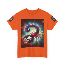 Load image into Gallery viewer, Cosmic Scorpion Tee | Unisex Heavy Cotton Tee | Astrowar Graphic Tees | Space Lover Apparel | Unique Astrology Shirt | Gift for Star [...]
