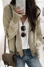 Load image into Gallery viewer, Peach Blossom Plaid Contrast Trim Open Front Cardigan
